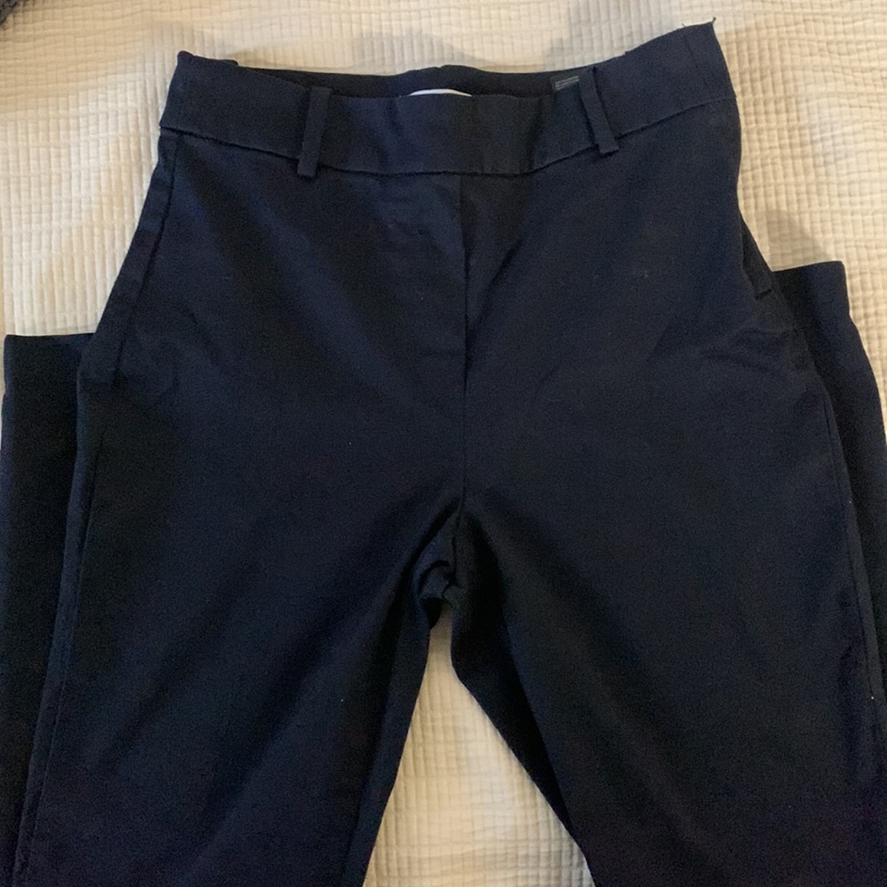 H&M creased pants navy blue - Picture 3 of 5